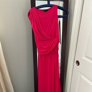 Armani exchange floor length jersey gown